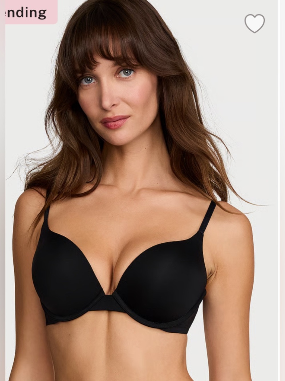 RED Victoria’s Secret Bombshell Add-2-Cups Cotton Lace-Trim Push-Up Bra